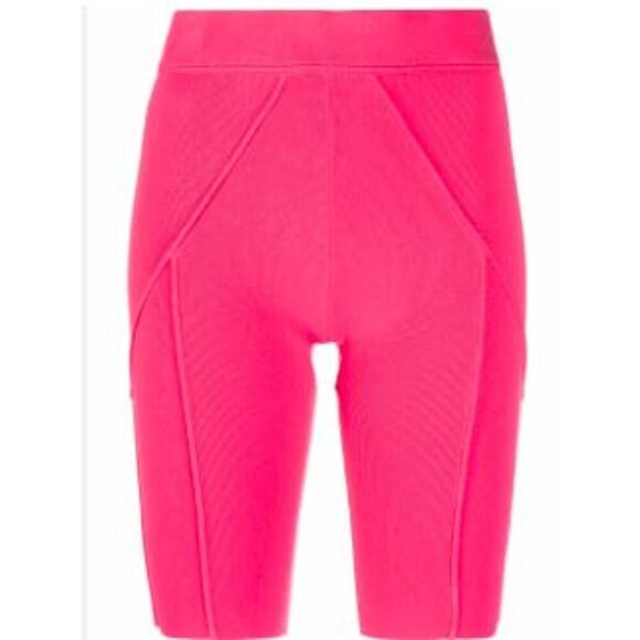 HELMUT LANG Women's Micro Bond cycling shorts Rose Pink NWT 265 Sz S - Picture 1 of 11